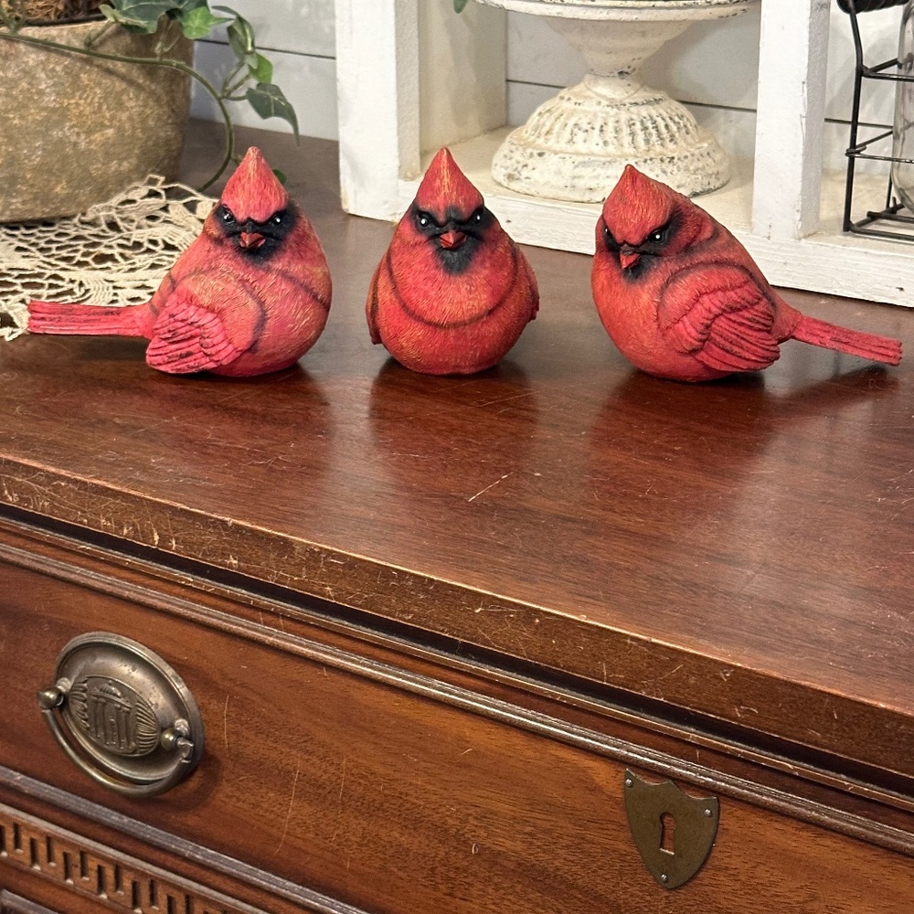 Red Cardinals set of 3